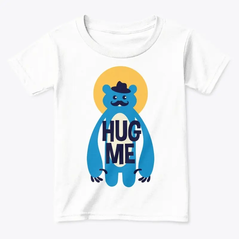 Hug me - mustache bear